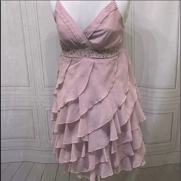 dusty pink cocktail dress